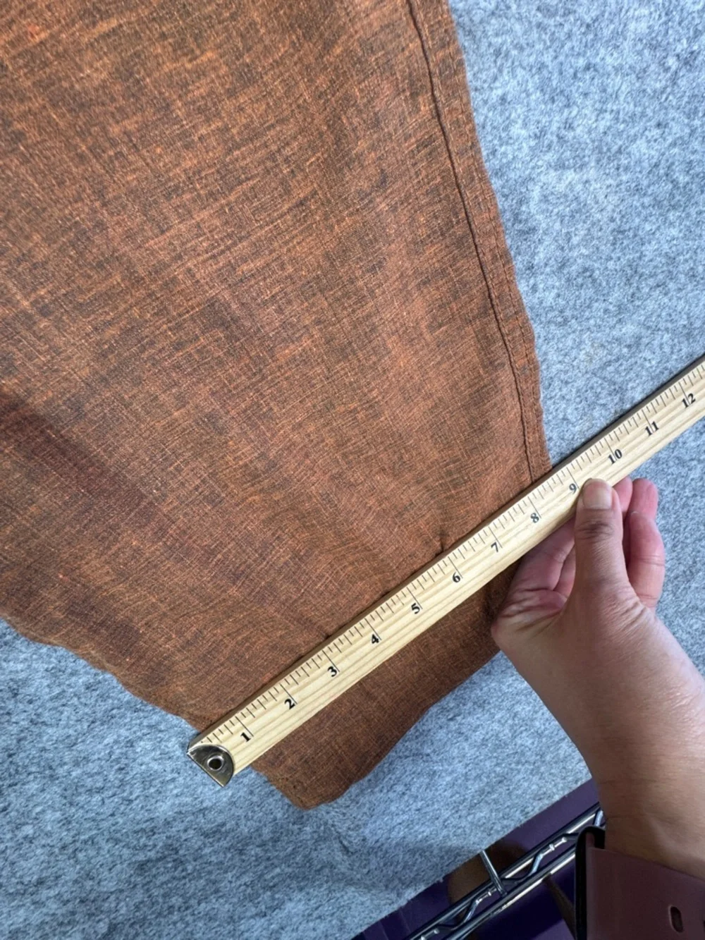 Prana Brown Pull On Hemp Blend Pants  Elastic Waist Comfy Casual Outdoor Size M - Picture 11 of 16